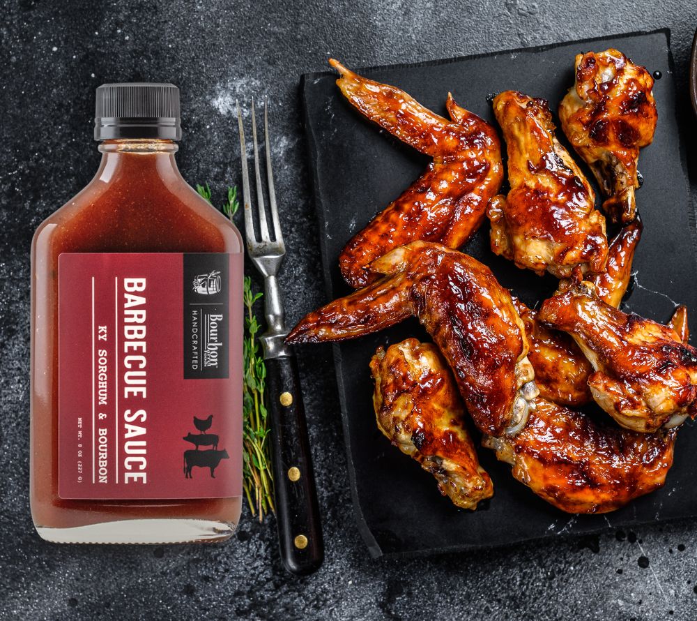 Buy Bourbon Barrel Foods BBQ Sauce ☆ With Kentucky Bourbon and Sorghum ☆ Sweet and smoky southern delight ☆ Versatile ☆ Try it now!